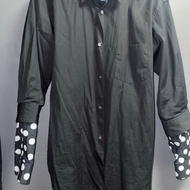 꼼데가르송 셔츠 도트셔츠