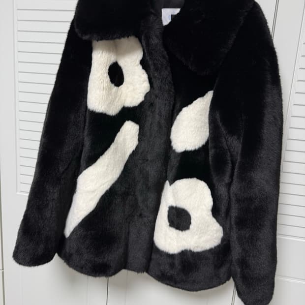 민주킴 페이크 퍼 밍크 코트