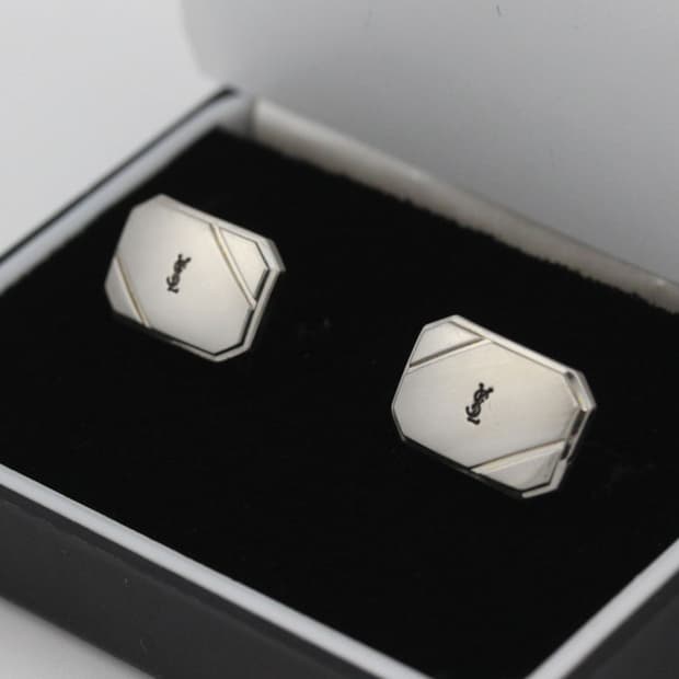 입생로랑 A-등급 남자 명품 커프스 빈티지