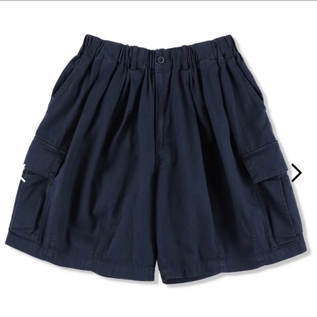 is-ness herringbone shorts 네이비 M사이즈