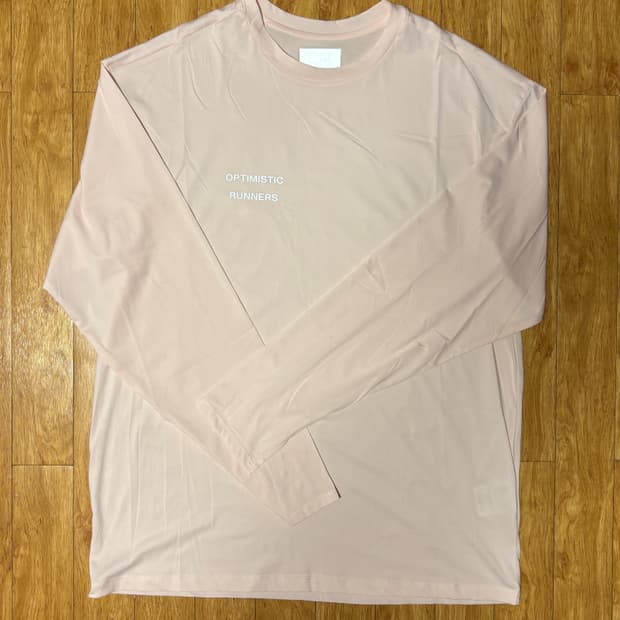 옵티미스틱러너스 오버사이즈 롱슬리브 S 핑크