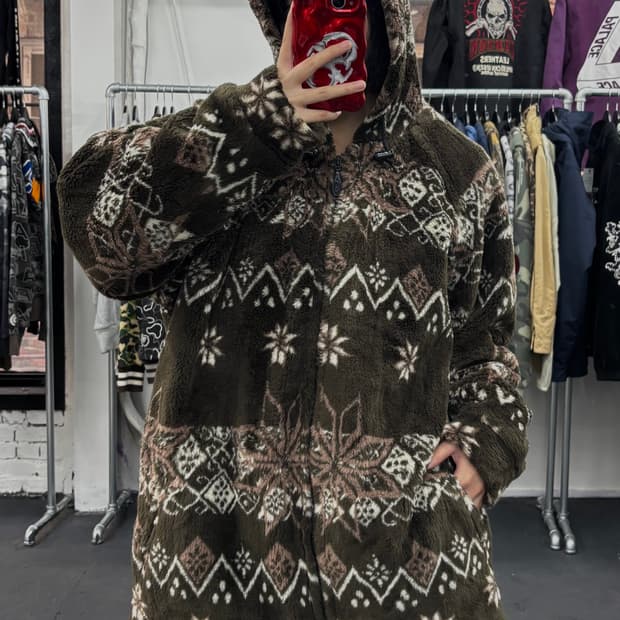 Piko 피코 노르딕 플리스 후드집업