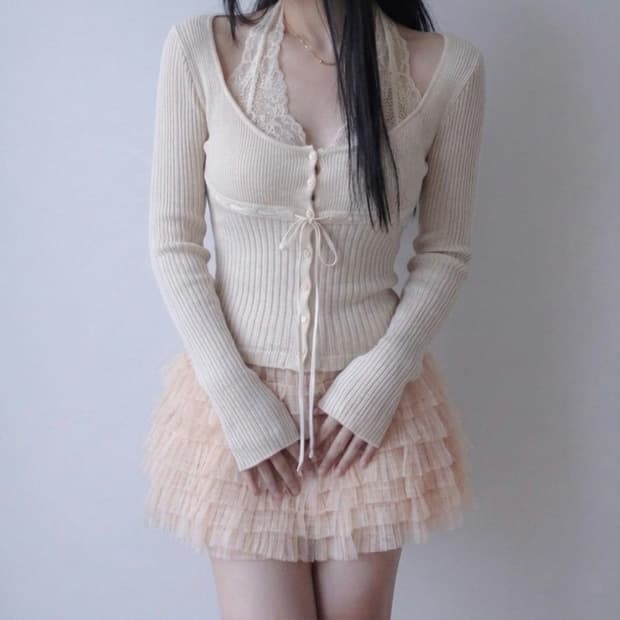 빈티지 발레코어 캉캉 스커트