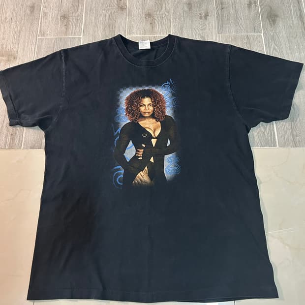 90s 자넷 잭슨 빈티지 티셔츠 xl