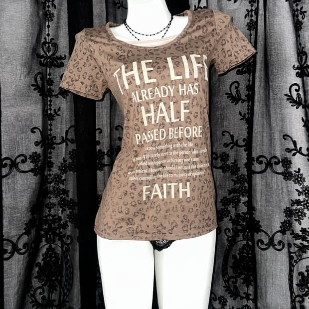 Leopard Layered Short Sleeve