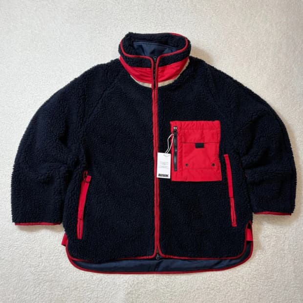 솔리드옴므 19FW 리버시블 부클 무스탕 점퍼 PN6079   