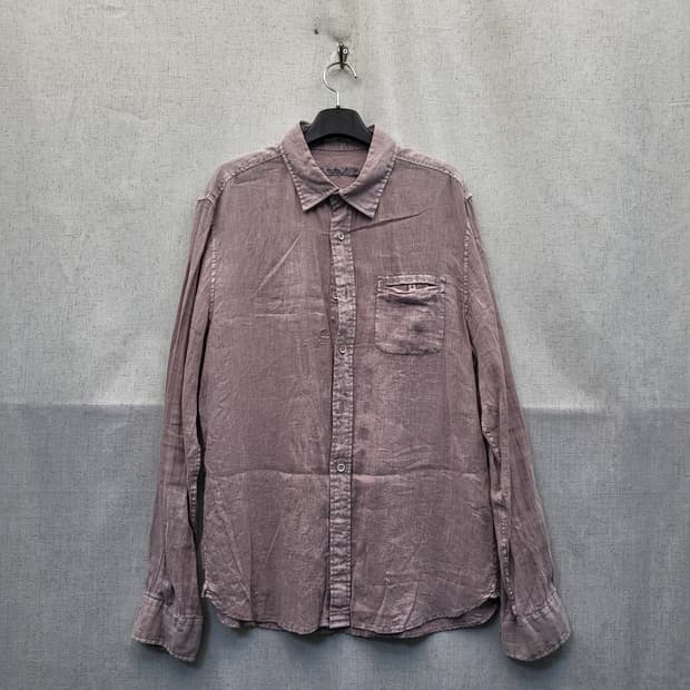 series 빈티지 핑크 린넨 셔츠