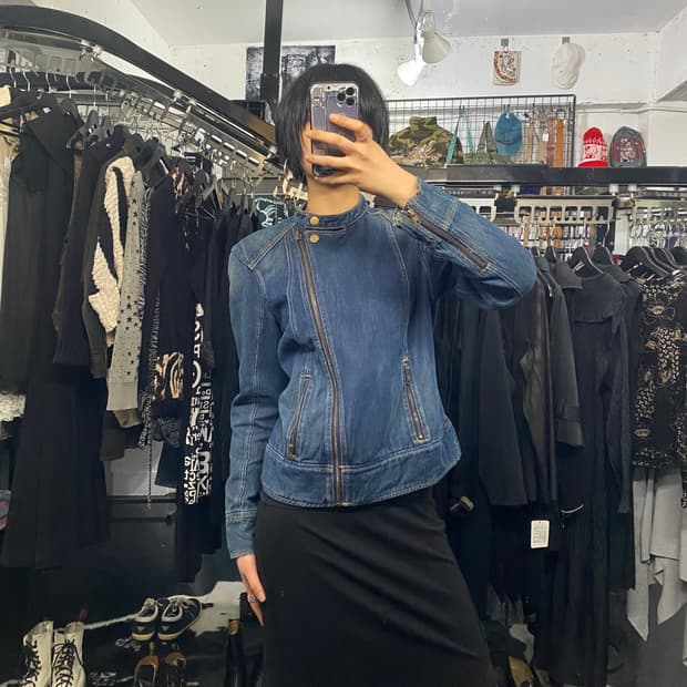 Gap 워싱 디테일 데님 라이더