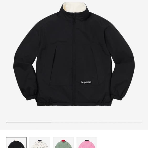 슈프림 고어텍스 리버시블 폴라텍 라인드 자켓 블랙 (22SS)