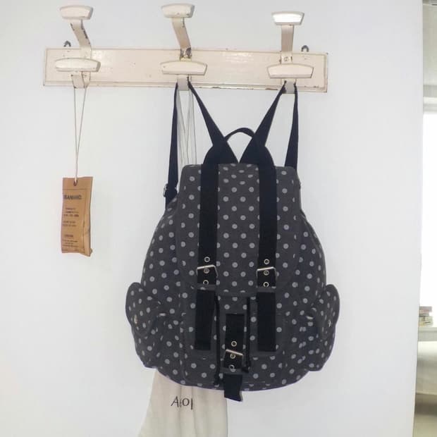 코징 8nd ding ding 백팩 블랙 도트가방 빈티지