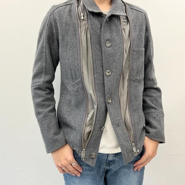 00s 마리떼프랑소와저버 풀집업 울자켓 