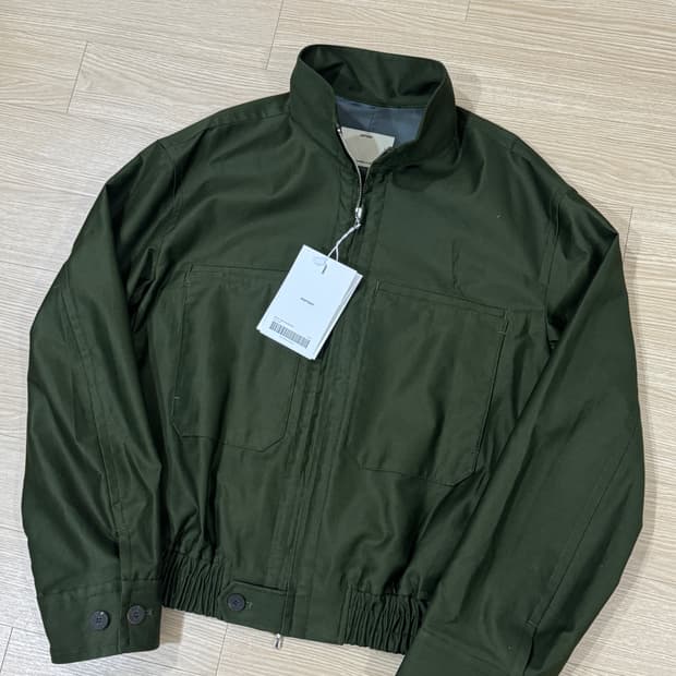 [2] 포터리 26SS 코튼 하이넥 블루종 딥그린