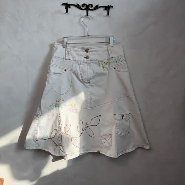 Oilily white bohemian flower pocket sk