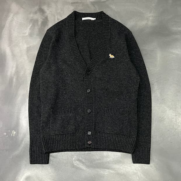  메종키츠네 폭스 로고 가디건 y15563