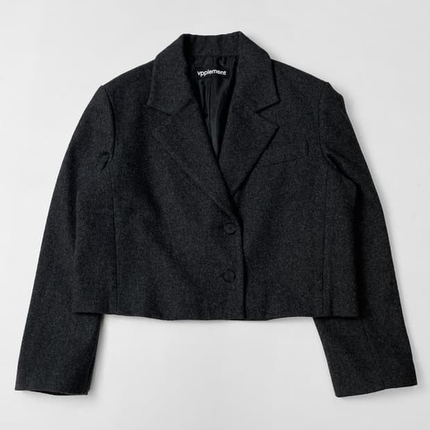 VPPLEMENT 22FW 울 크롭 블레이저 A1399