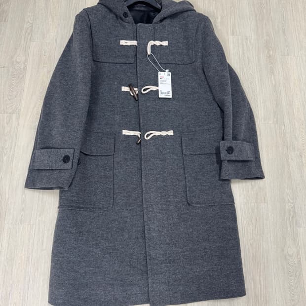 SPAO 멜란지 그레이 더플코트 S