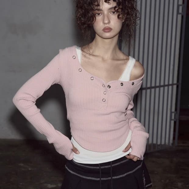 플노팔 버니탑 핑크 