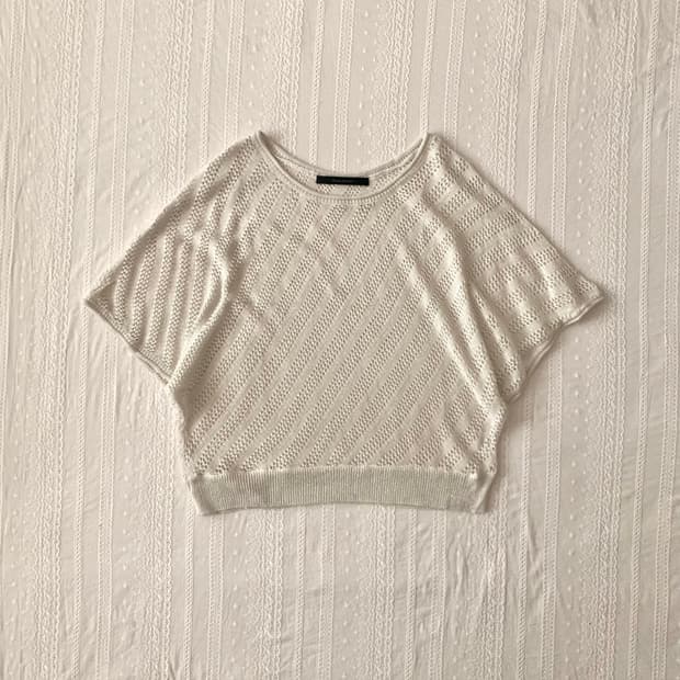 글리터 펀칭 니트