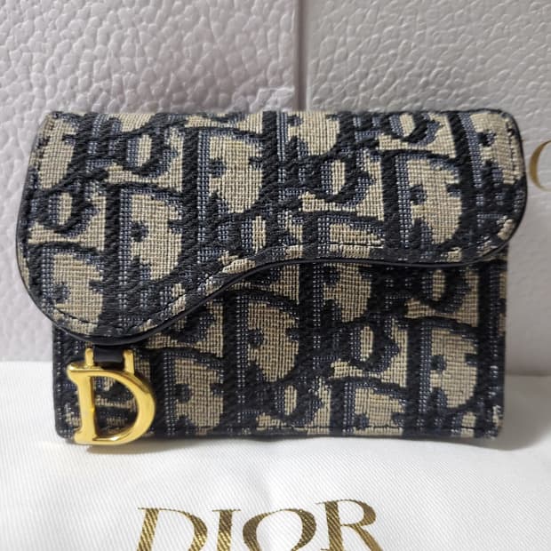 [풀구성] 디올 오블리크 새들 카드지갑 