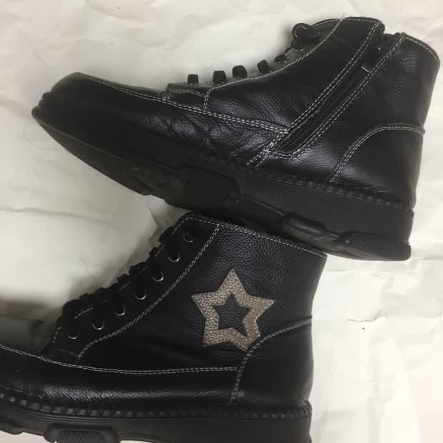 검정색 워커 부츠