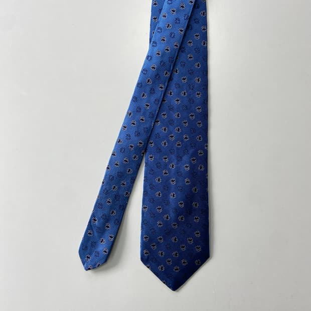 택달린 미사용품 브룩스브라더스 모노그램 명품 정품 넥타이8.3cm