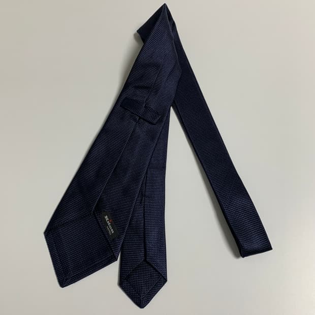 키톤(Kiton) 네이비 실크 명품넥타이 자카드 A+등급
