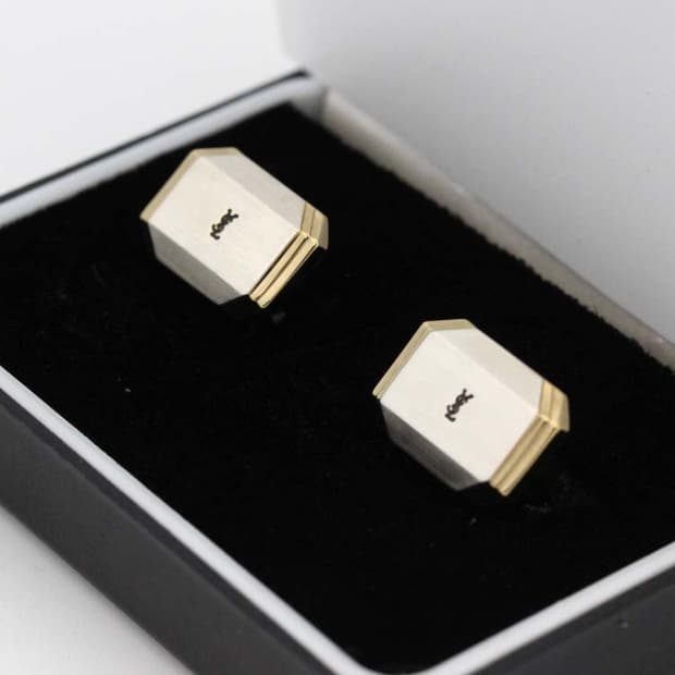 입생로랑 A-등급 남자 명품 커프스 빈티지 1% 할인