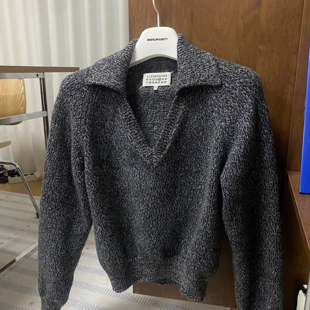 마르지엘라 크롭 니트 