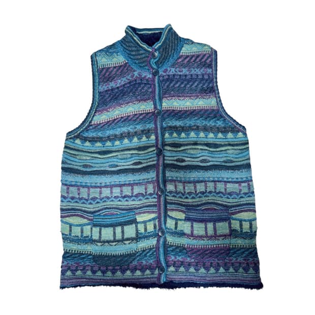 털 니트 베스트