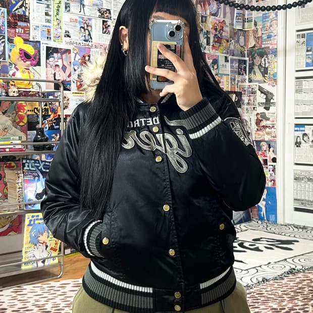 엠엘비 디트로이트 퍼후드 패딩 바시티 점퍼