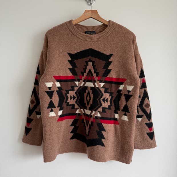 펜들턴(PENDLETON) 패턴 울 니트
