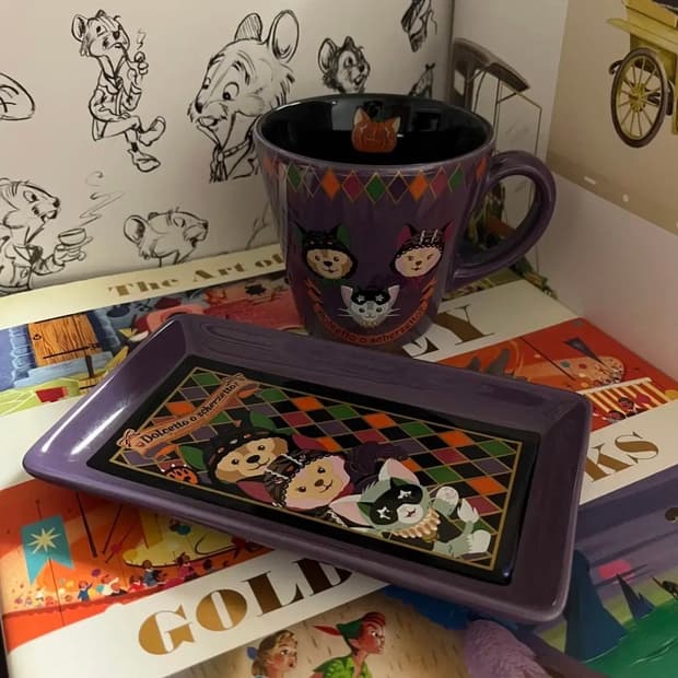 도쿄디즈니씨 더피 접시&머그컵 세트