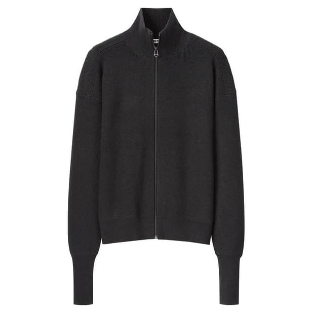 유니클로U 메리노블렌드립풀짚스웨터 XL