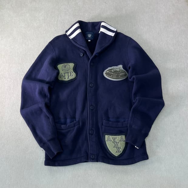 95 베이프 패치워크 숄카라 가디건