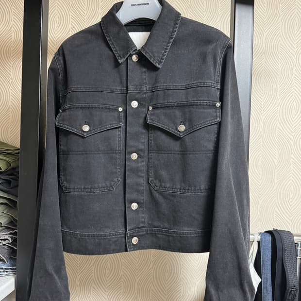 겐조 블랙 데님 트러커