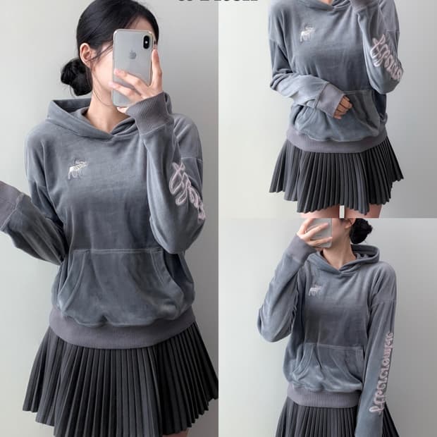 아베크롬비 밸벳 후드티 