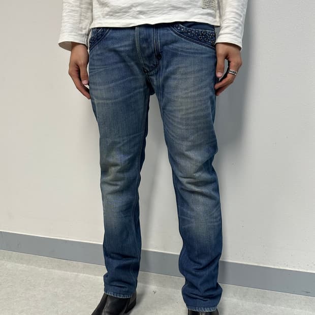 디젤 디테일 워싱 팬츠