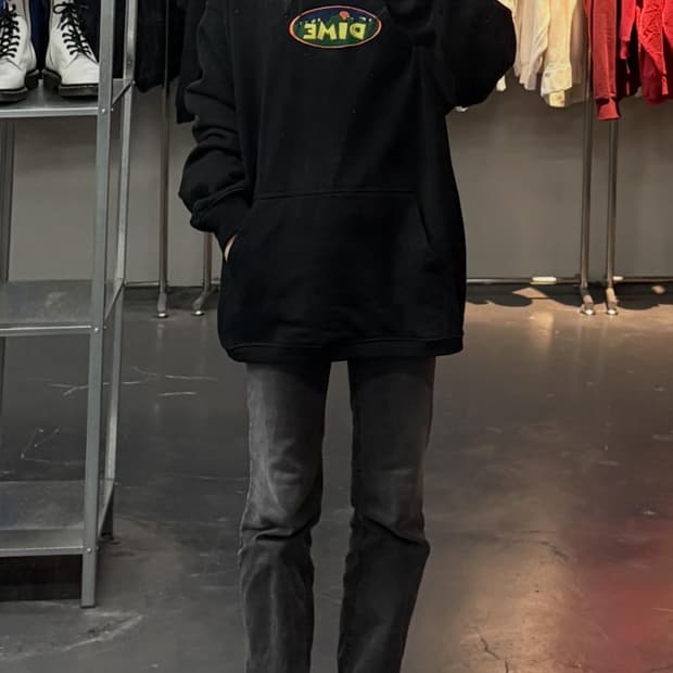 다임 빌르 후디 블랙 A3691