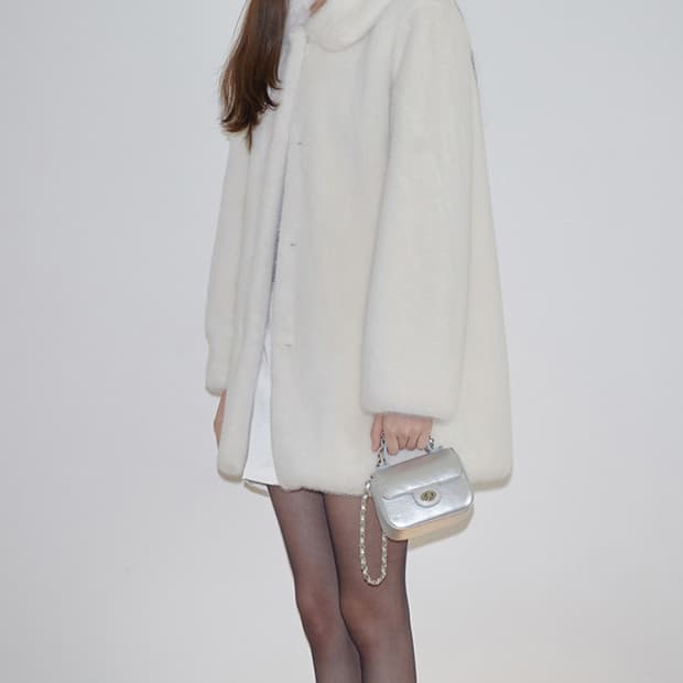 ODS 오디에스 퍼 코트 FUR HALF COAT