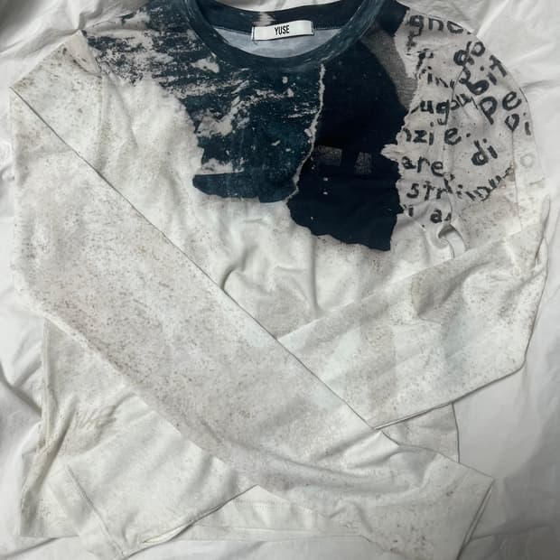 유즈 프린팅 긴팔 롱슬리브