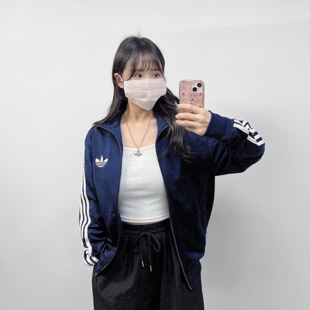 아디다스 파이어버드 트랙탑 져지 네이비