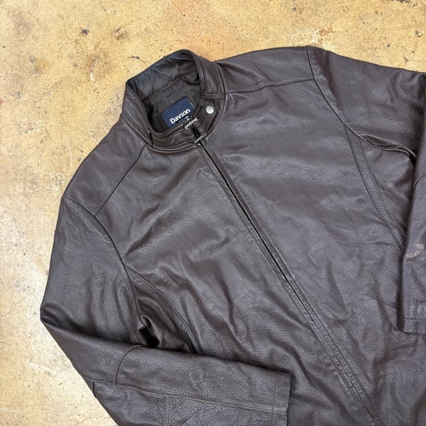 [정품/100] Dayson 데이슨 브라운 양가죽 자켓 b19
