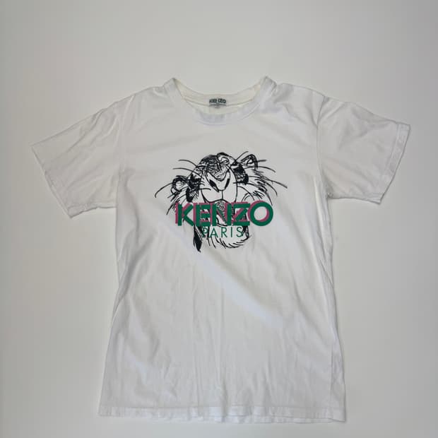 여성 겐조 kenzo 타이거 프린팅 반팔 티셔츠
