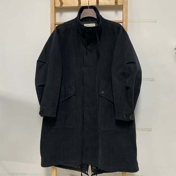 마뗑킴 코튼 피시테일 파카 블랙 