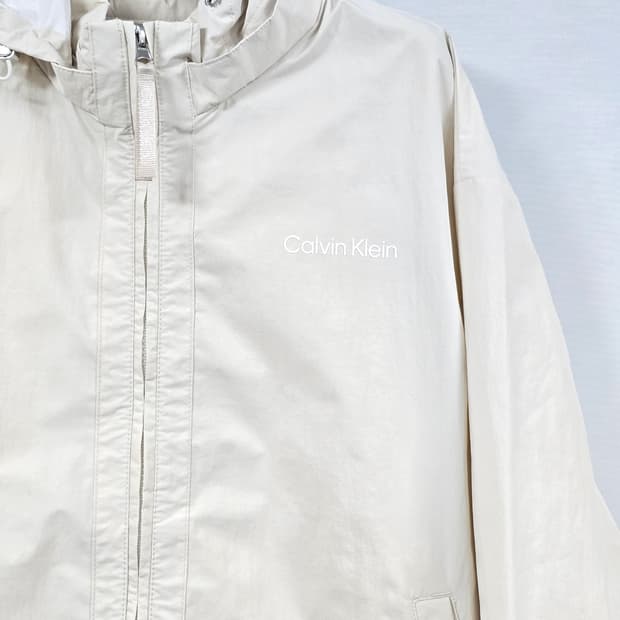 캘빈클라인 25FW 바람막이 아이보리 자켓 L