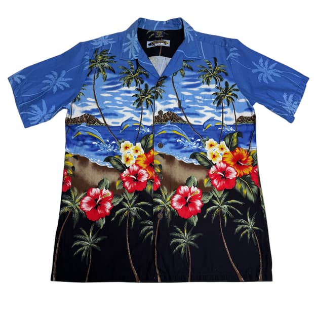 Palmwave 하와이안 반팔 셔츠