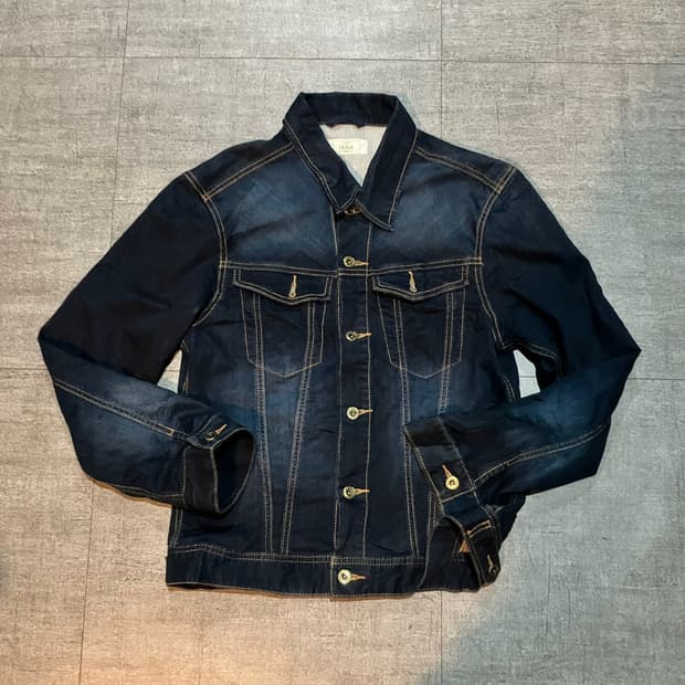 일본빈티지 Ikka 올드스쿨아메카지 웨스턴스티치 데님자켓