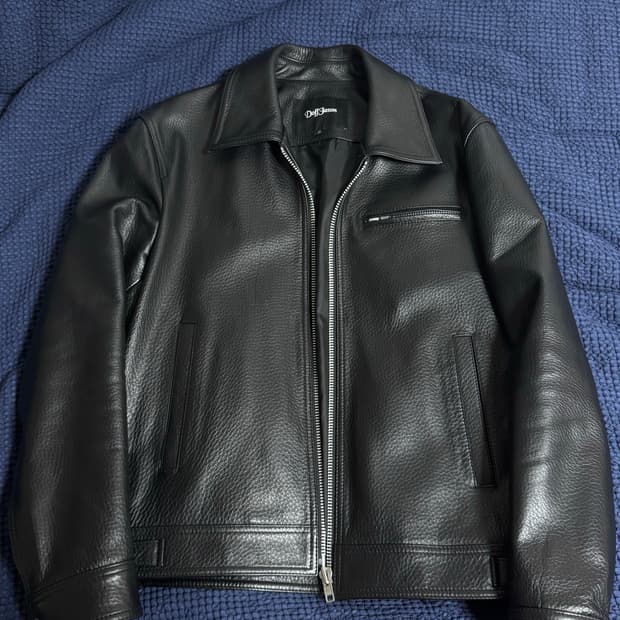 도프제이슨 카우하이드 레더자켓 S