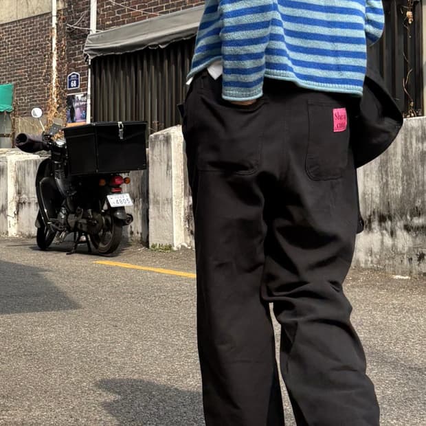 새상품) 쉬이즈큐트 워크팬츠 1사이즈 블랙 (기장 95cm)