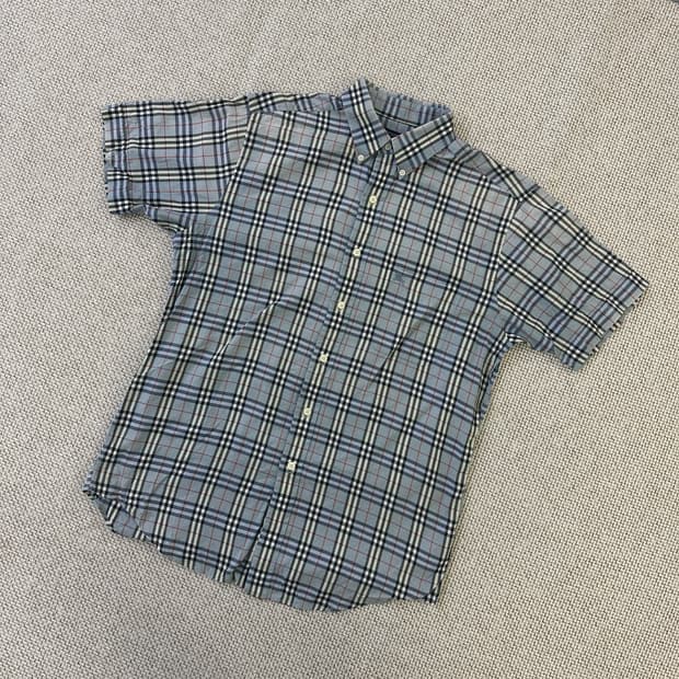 M 버버리 남자 체크 셔츠 0407D